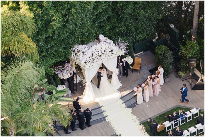 Four seasons beverly hills jewish wedding-enchanted events-jana williams photography- classic white gold chic wedding