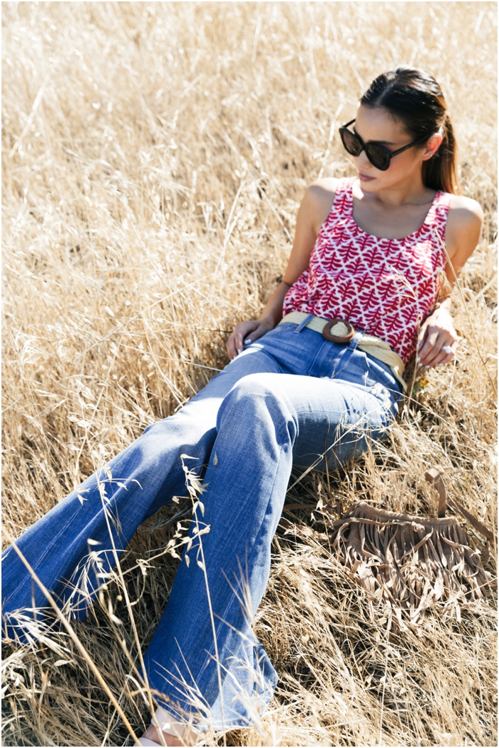 Hollywood fashion photographer jana williams-flare jeans-sun flare- jamie chung fashion- hollywood hills fashion shoot