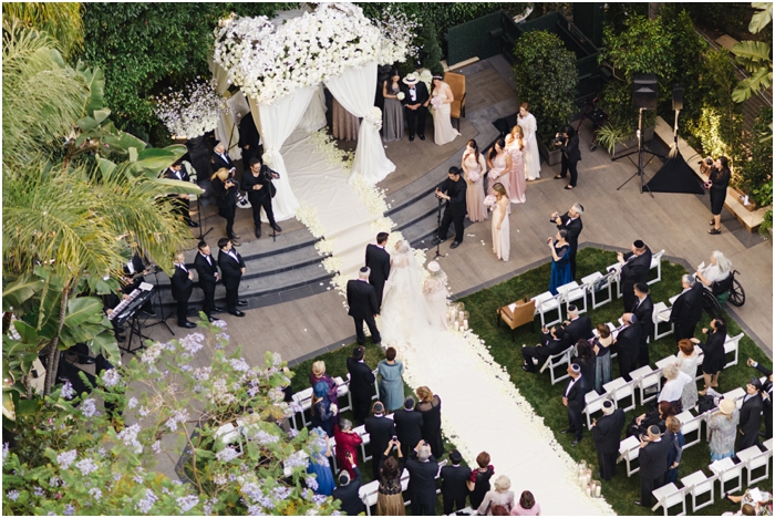 Four seasons beverly hills jewish wedding-enchanted events-jana williams photography- classic white gold chic wedding