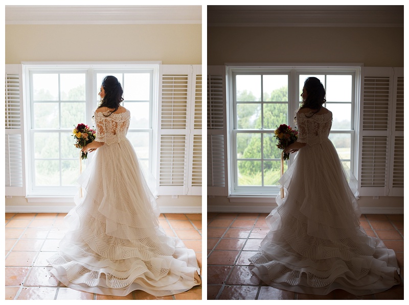 I share before and after wedding photos and give setting and editing tips