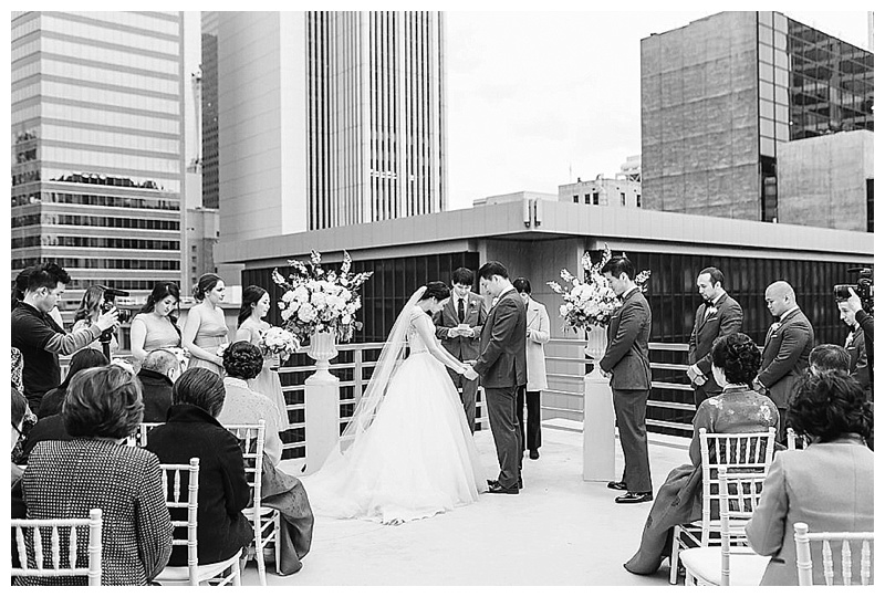 downtown la winter rooftop wedding wilshore loft, jana williams photography