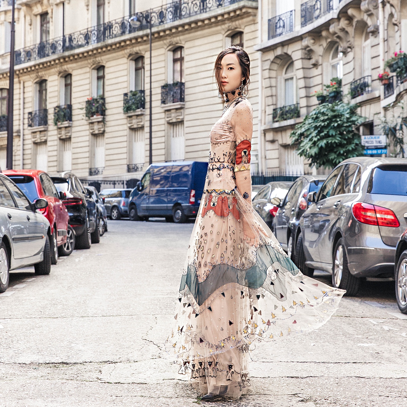 Paris Fashion Valentino dress Chriselle Lim