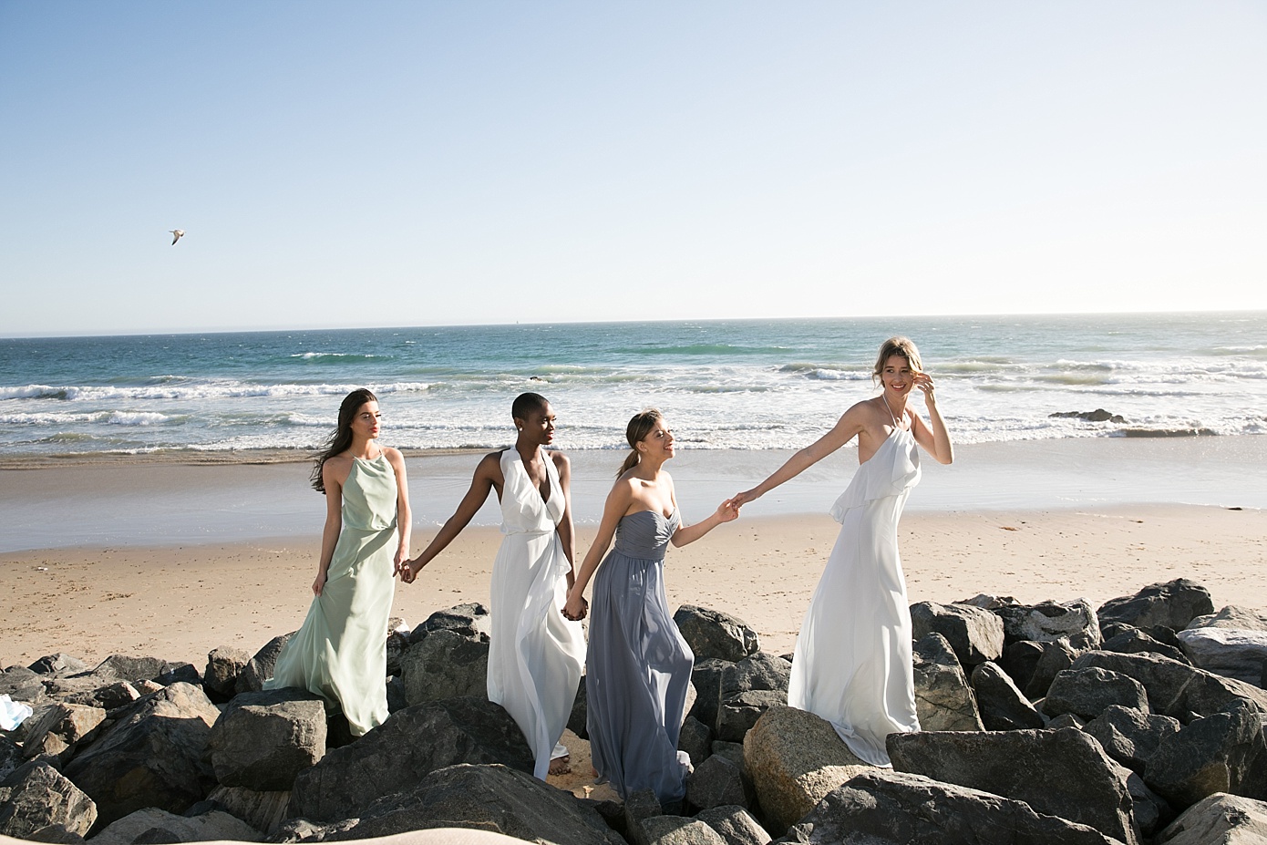 weddings, bridesmaids, dresses, beach, Jana Williams, Monique