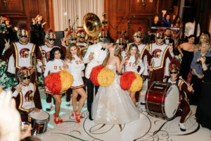 The California Club Wedding Los Angeles, Los Angeles Wedding Photographer, Jana Williams Photography, USC Marching Band at Wedding
